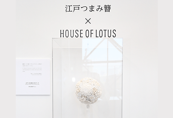 江戸つまみ箸×HOUSE OF LOTUS写真